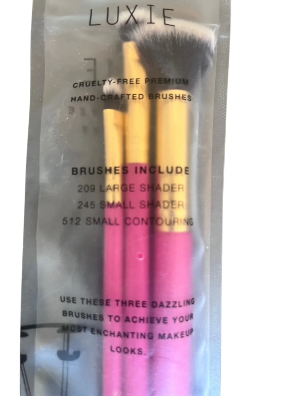 Luxie Pink and Gold Makeup Brush Set